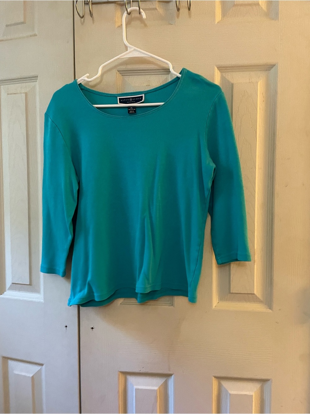 Karen Scottโs Petite teal blouse size PL